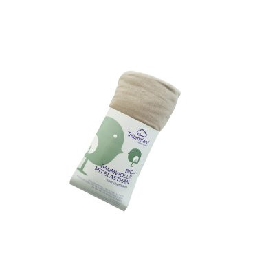Prestieradlo Bio-Bavlna s elastanom do kočíka 35x78 Träumeland Taupe