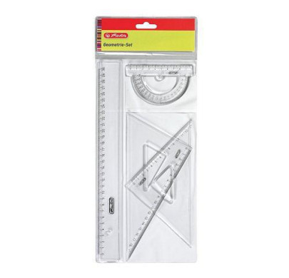 Herlitz - Sada pravítok pre geometriu 4 ks