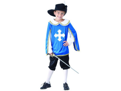 Kostým na karneval mušketier, Veľ. 130 - 140 cm