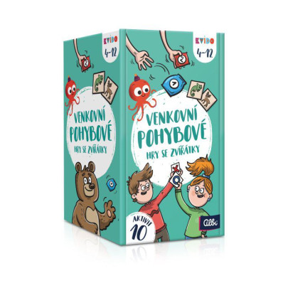 Vonkajšie pohybové hry so zvieratkami Kvído
