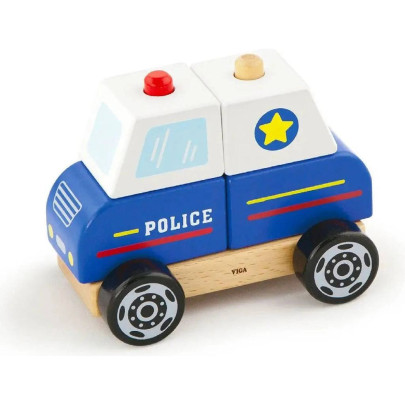 Drevená skladačka - polícia