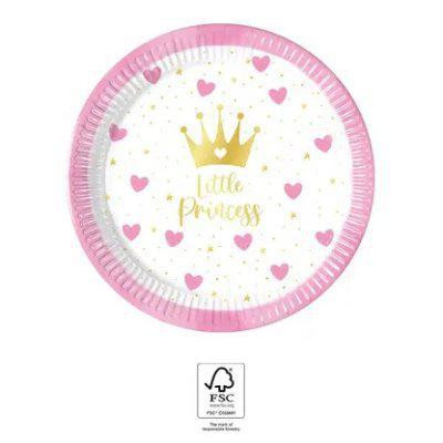 Taniere papierové EKO - Moja malá princezná 20 cm/8 ks