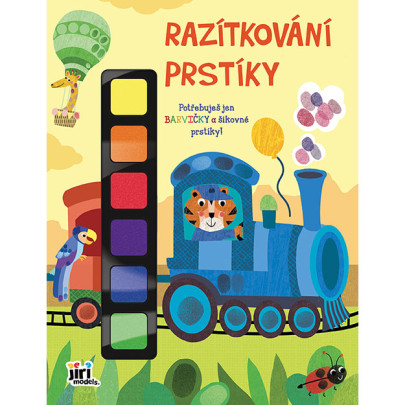 Pečiatkovanie prstíky Vlak