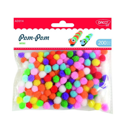 Bambulky mini farebný mix 200 ks