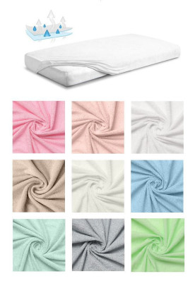 Nepremokavé prestieradlo froté 70 x 140 cm Babymatex