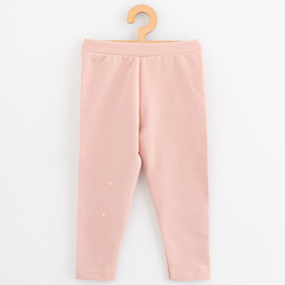 Detské legíny z teplákoviny New Baby Kindergarten light pink