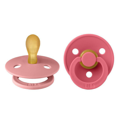 Colour symetrické cumlíky z prírodného kaučuku 2 ks 0 - 6 m Bibs