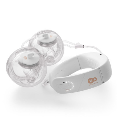 Odsávačka materského mlieka s funkciou ohrevu krku Double Hands-free Gentleneste Kinderkraft