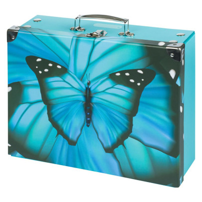Skladací školský kufrík Butterfly s kovaním Baagl