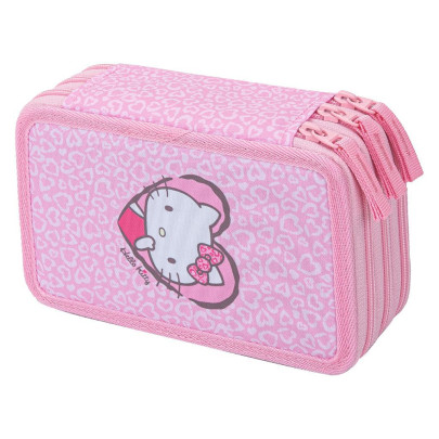 Školský peračník trojposchodový Hello Kitty Sweet Leopard GRS Baagl