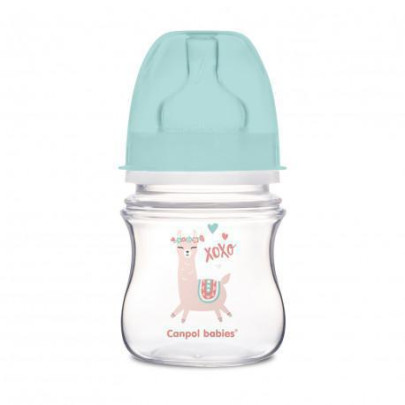 Antikoliková širokohrdlá fľaša Exotic animals 120 ml Canpol babies