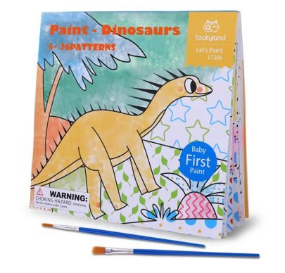 Maľovanie vodou Dinosaury 24 omaľovánok