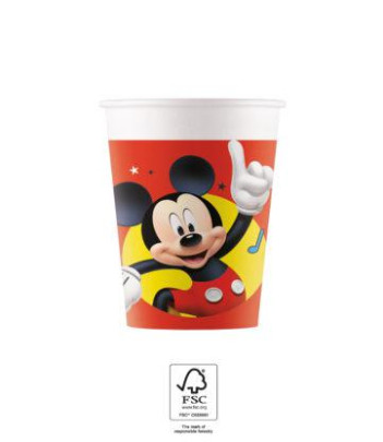 EKO papierové tégliky - Mickey Mouse 200 ml/8 ks