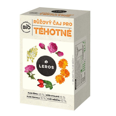 BIO Ružový čaj pre tehotné Leros