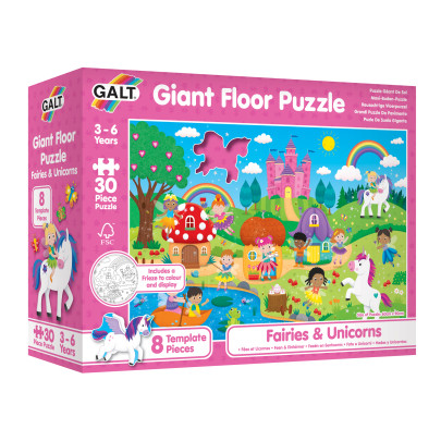 Veľké podlahové puzzle - Víly a jednorožce