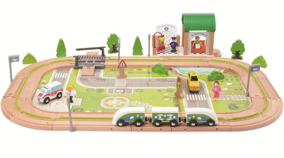 Vláčikodráha Dedina 110 dielov 2Kids Toys