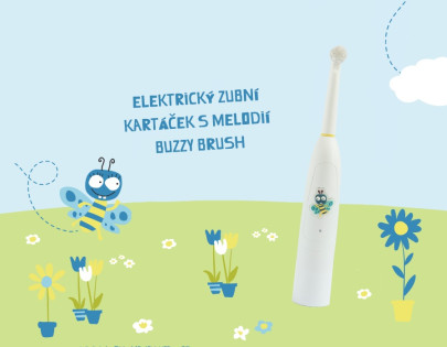 Zubná kefka s melódiou Jack N´ Jill BUZZY BRUSH
1ks elektrická kefka