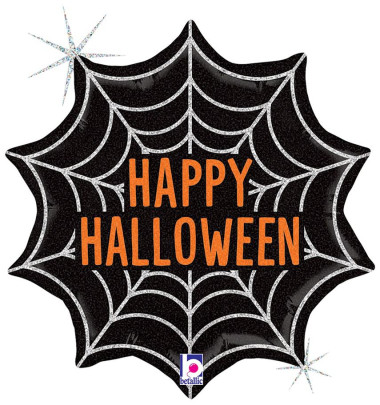 Pavučina "Happy Halloween" 18"/46 cm fóliový balónik