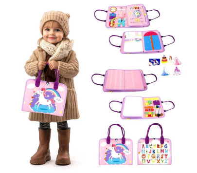 Senzorická busy kniha Jedonorožec 2 2Kids Toys