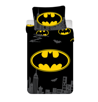 Obliečky Batman "The Emblem" 140 x 200, 70 x 90 cm Jerry Fabrics