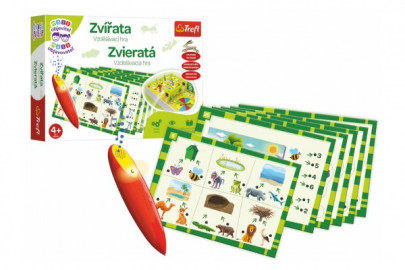 Malý objaviteľ Zvieratá + kúzelná ceruzka edukačná spoločenská hra Trefl