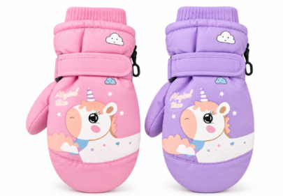Detské zimné palcové rukavice 14 cm Jednorožec Be Snazzy