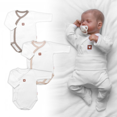 Rastúca výhodná sada 3x body s bočným zapínaním Nature Baby Nellys