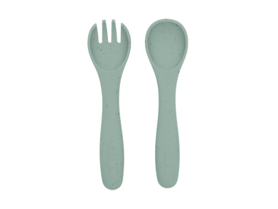 Príbor 2-dielny Platinum Silicone KikkaBoo