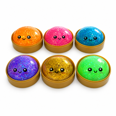Squishy Dumpling Kawaii knedlička s trblietavým slizom 5,5 cm