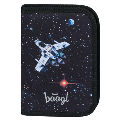 Školský peračník jednoposchodový Pixel Space Baagl