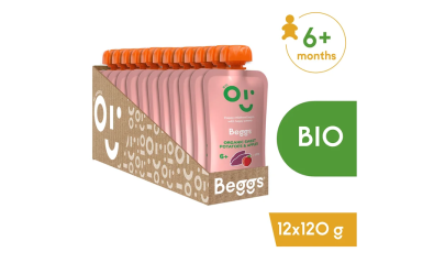 BIO Batáty a jablká (120 g) 12 ks Beggs