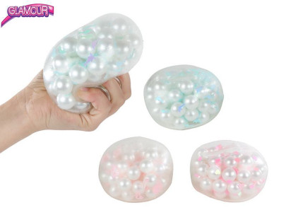 Glamour loptička s chrumkajúcimi guličkami 9,5 cm