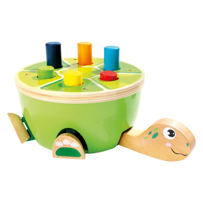 Zatĺkačka korytnačka drevená 25 cm