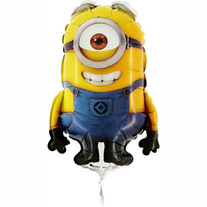Fóliový balónik Mimoni Stuart 35 cm - mini balónik na tyčku