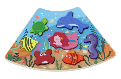 Drevené puzzle Podvodný svet prepojiteľné 2Kids Toys