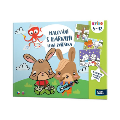 Kvído - Maľovanie s farbami: Lesné zvieratká
