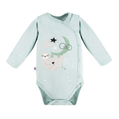 Zavinovacie body Mellow s dlhým rukávom mint Eevi