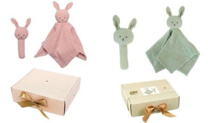 Darčeková sada s hrkálkou Bunny Jabadabado
