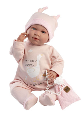 New born realistická bábika bábätko so zvukmi a mäkkým látkovým telom 74108 42 cm Llorens