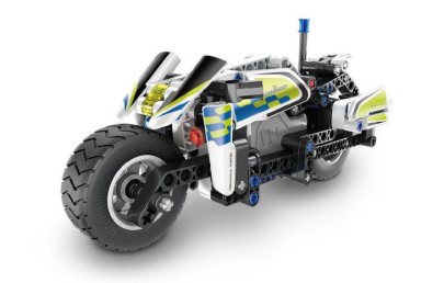 Stavebnica policajná motorka na spätné natiahnutie 193 dielikov iM.Master