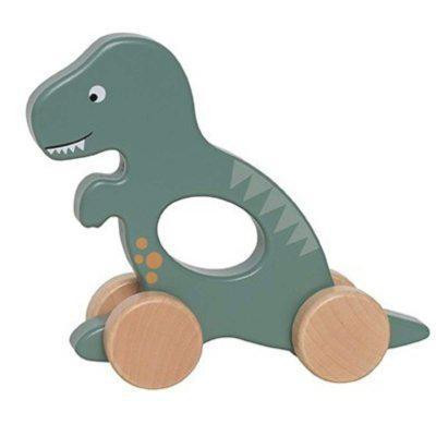 Dinosaurus na kolieskach zelený Jabadabado