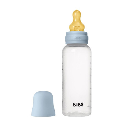 Antikoliková fľaša s kaučukovým cumlíkom 270 ml Bibs