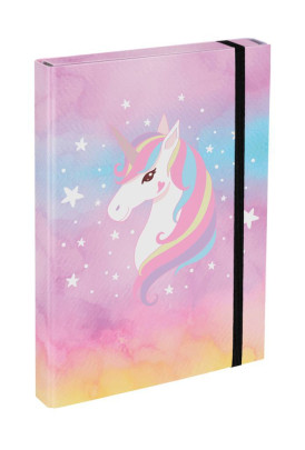Dosky na školské zošity A4 Rainbow Unicorn Baagl