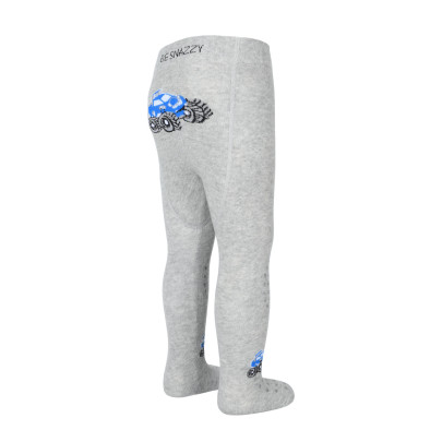 Pančucháče s protišmykom 3x ABS veľ. 92/98 šedé štvorkolka Be Snazzy