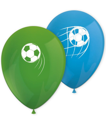 Balóniky (10"/26cm) potlač "Futbal" 8 ks