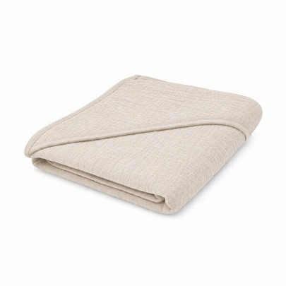 Detská mušelínová osuška s kapucňou 90 x 90 cm linen New Baby