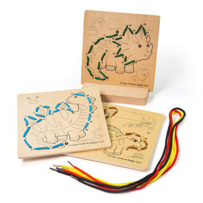 Prezliekanie podľa čísel Dinosaury Bigjigs Toys