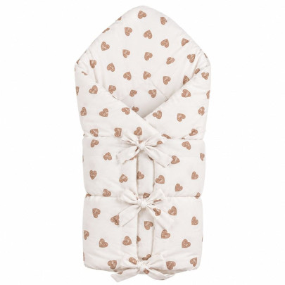 Klasická šnurovacia zavinovačka New Baby srdiečka