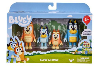 Bluey rodinka 4 figúrky