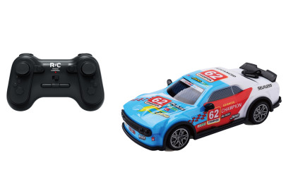 Auto 62 Champion svietiaca fajčiaca RC na diaľkové ovládanie 19 cm